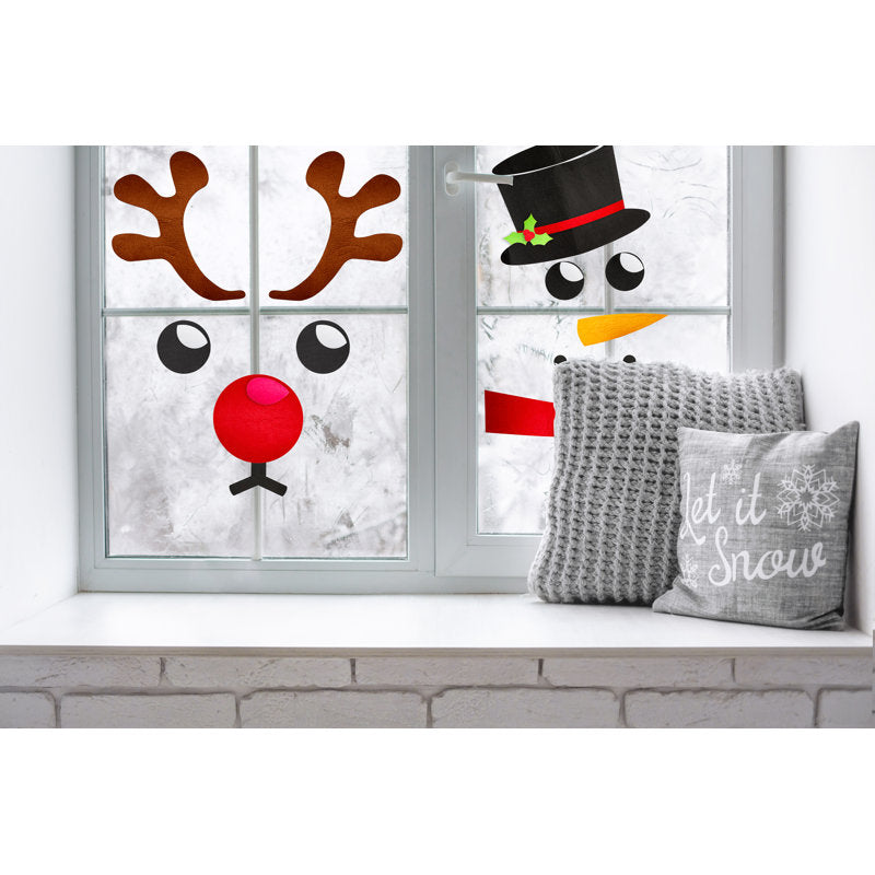 Diy Christmas Reindeer Wall Decal