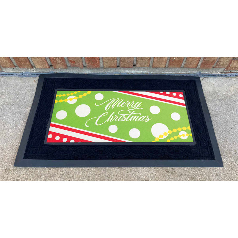 Doormat Insert Merry Christmas 22x10
