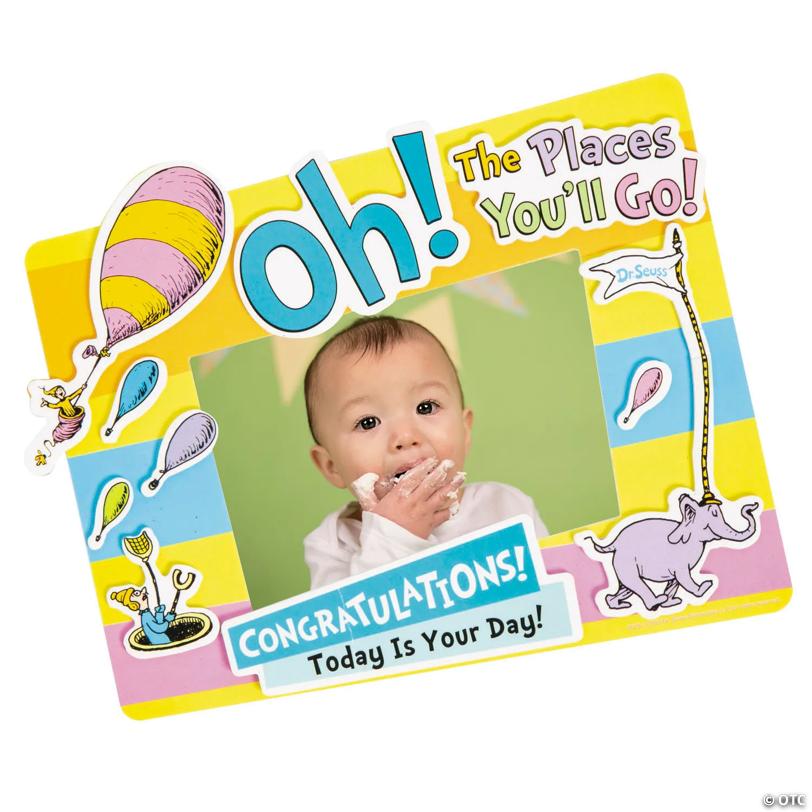 Dr. Seuss™ Oh, the Places You’ll Go Picture Frame Magnet Craft Kit - Makes 12 | USA Decoration®