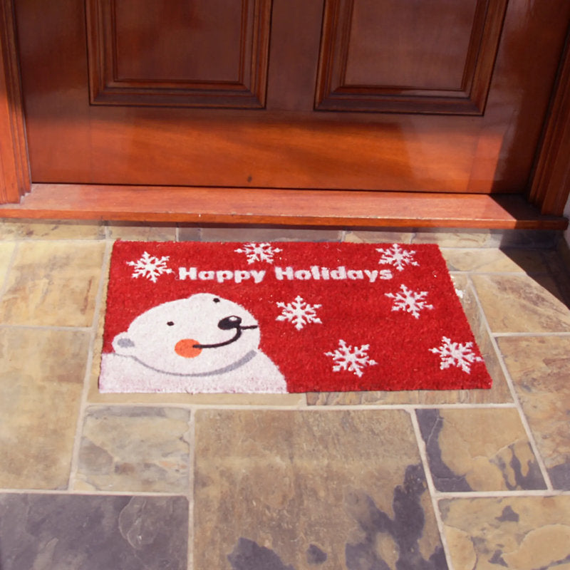 Dulac Non-Slip No Pattern Christmas Doormat