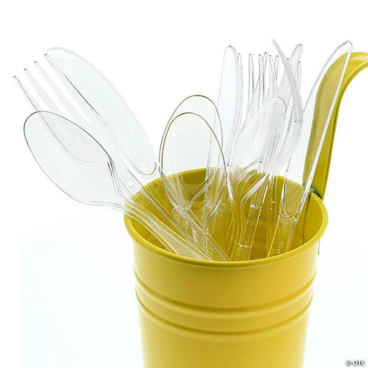 Edge Collections  - Clear - Polystyrene Forks-Spoons-Knives! | USA Decoration®