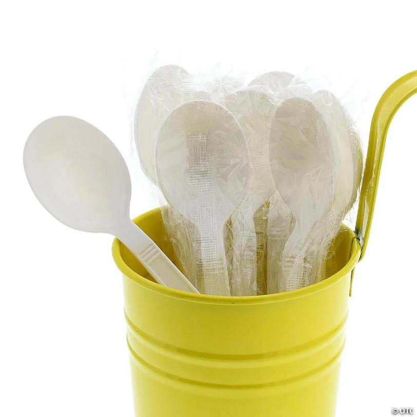 Edge Collections  - White Wrapped Soup Spoons! | USA Decoration®