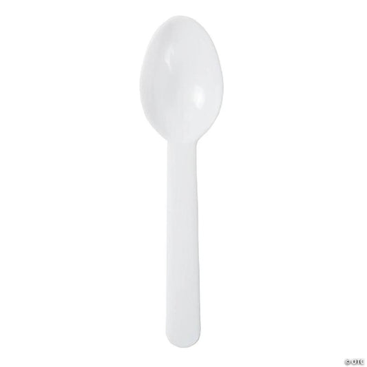Edge Collections  - White - Polypropylene Ice Cream Taster Spoons! | USA Decoration®