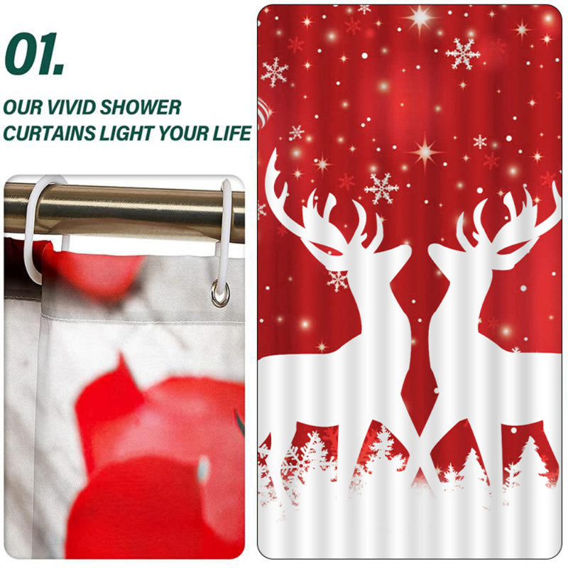 Elies Shower Curtain with Hooks Included