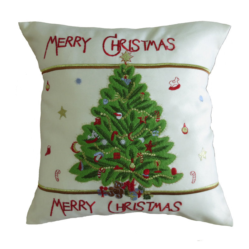 Embroidered Pillow Cover