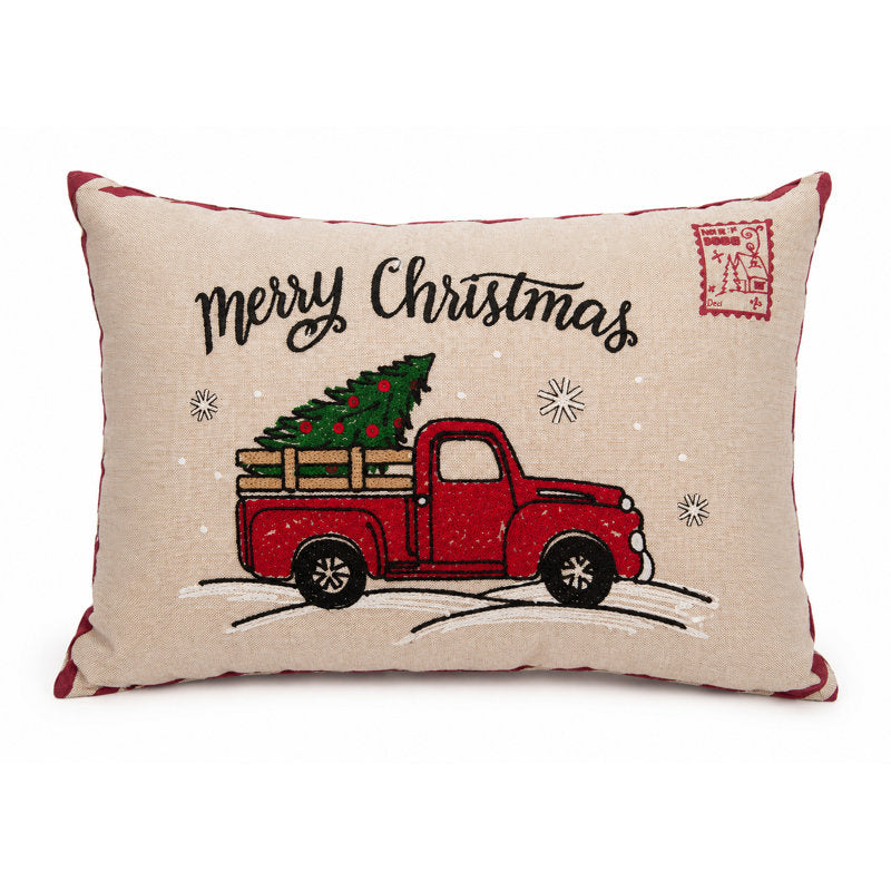 Embroidered Reversible Pillow Insert