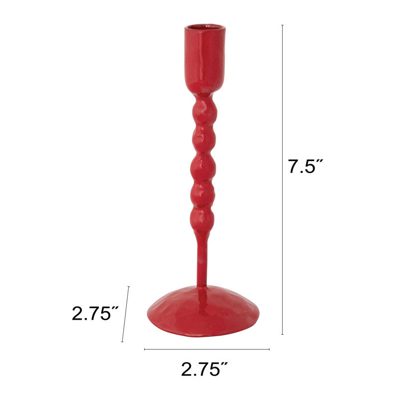Enameled Iron Taper Holder