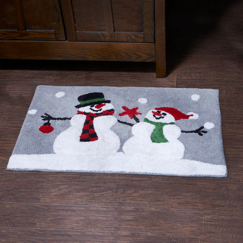Epes Cotton Blend Non-Slip Bath Rug