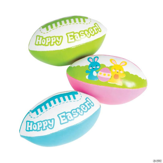 Exciting Mini Hoppy Easter Football Assortment - 12 Pc.