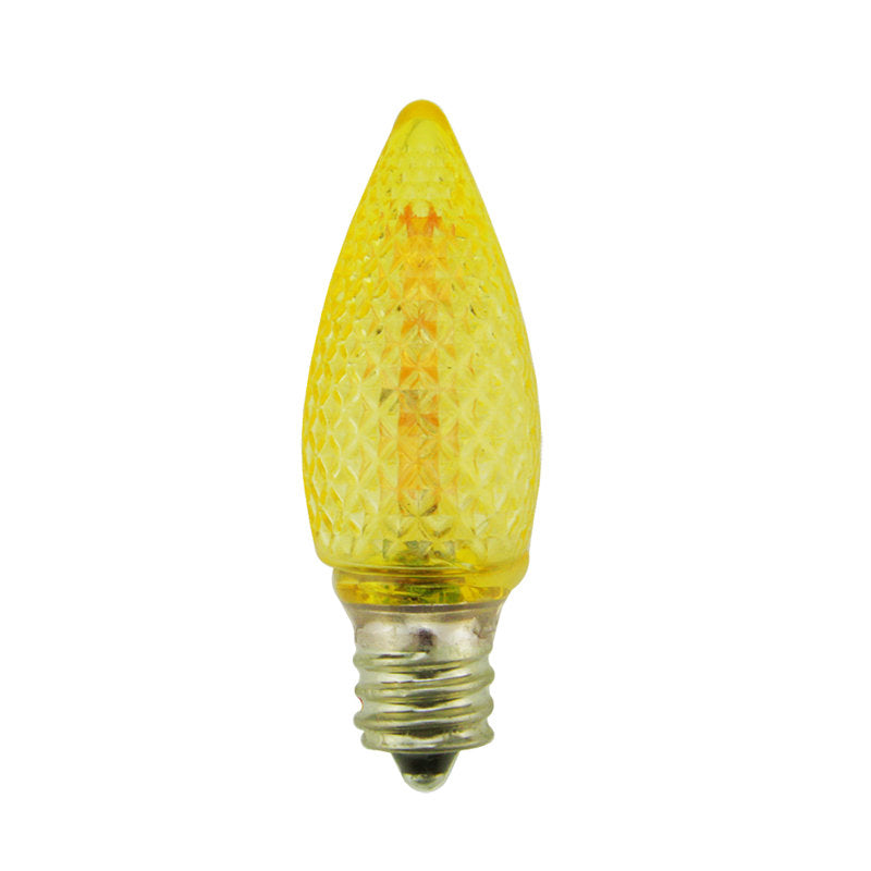 Faceted Transparent LED C7 Christmas Replacement Bulbs