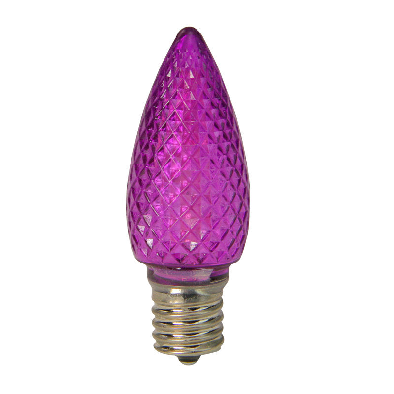 Faceted Transparent LED C9 Christmas Replacement Bulbs