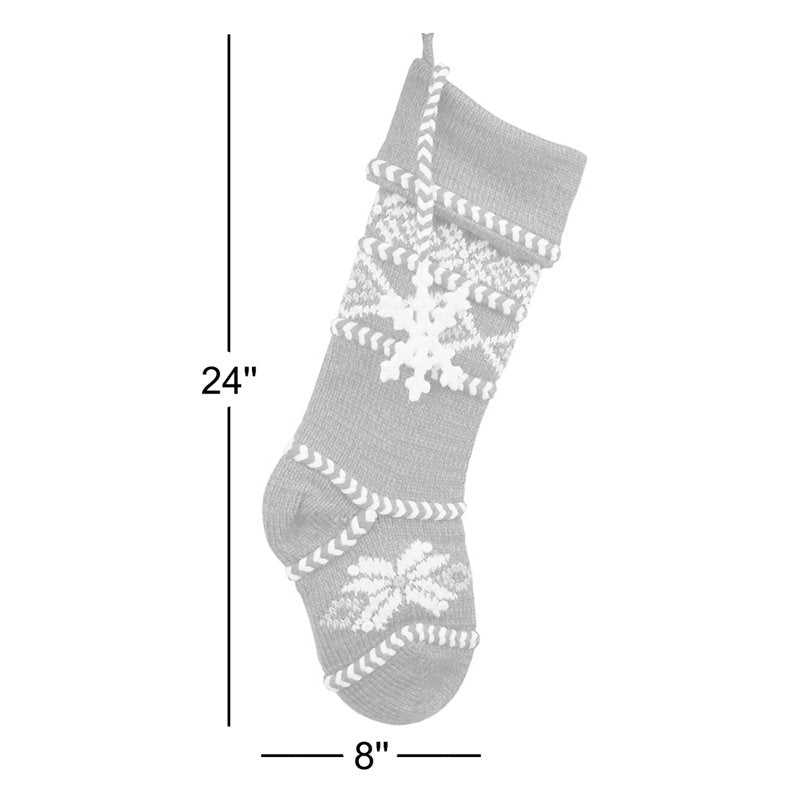 Fair Isle Personalized Christmas Knit Stocking