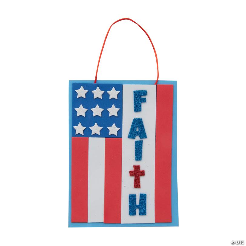 Faith Flag Sign Craft Kit - Makes 12