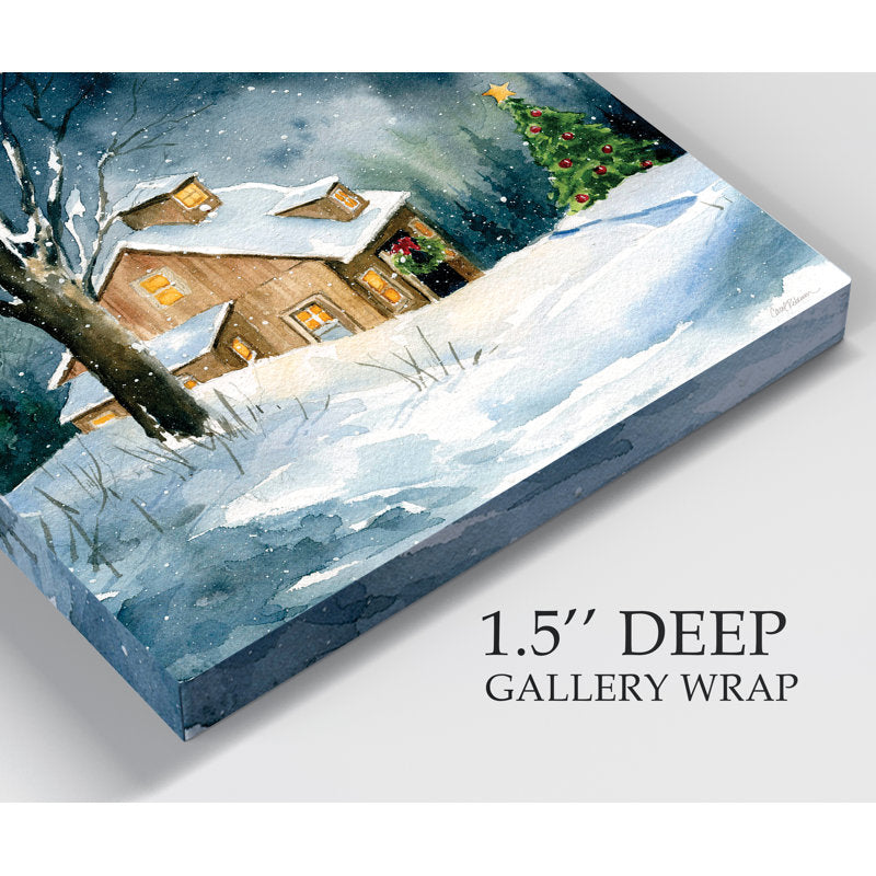 Farmhouse Christmas by Carol Robinson - Matted and Framed Under Acrylic Glass, Large Living Room Wall Art
