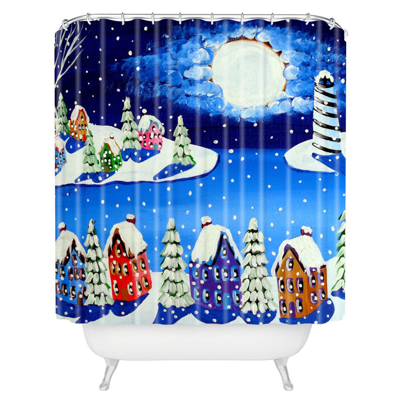 Faustine Modern Shower Curtain