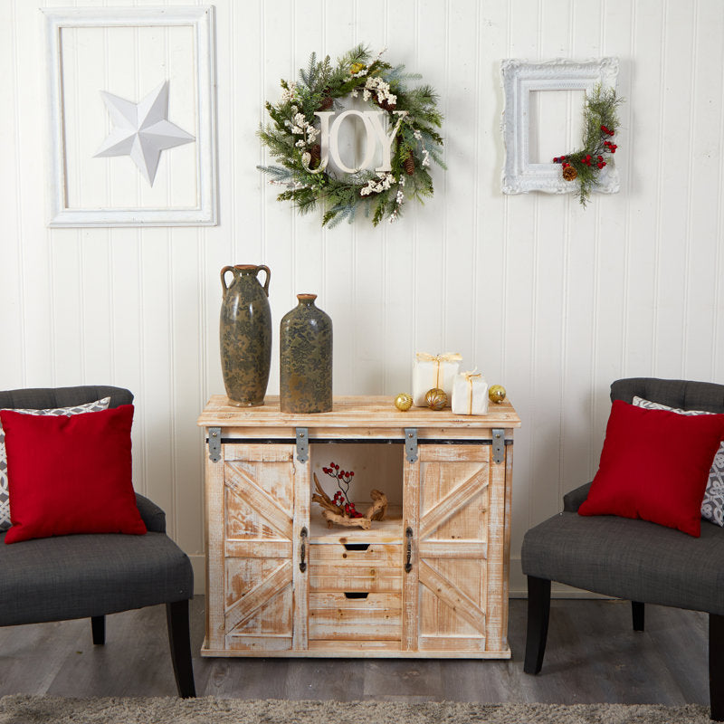 Christmas Wreath as a festive door display