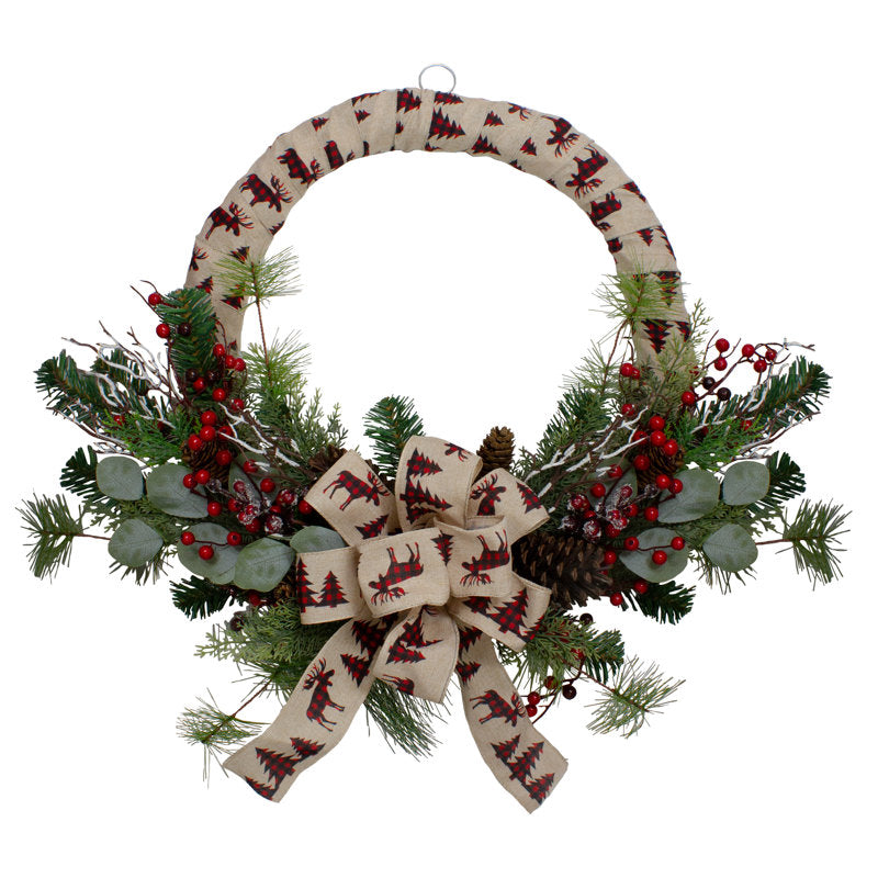 24" artificial wreath