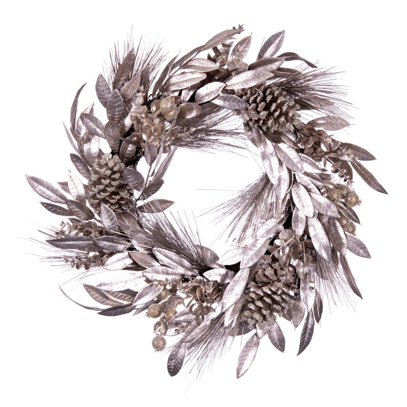 24" Artificial Berry Christmas Wreath as a festive door display