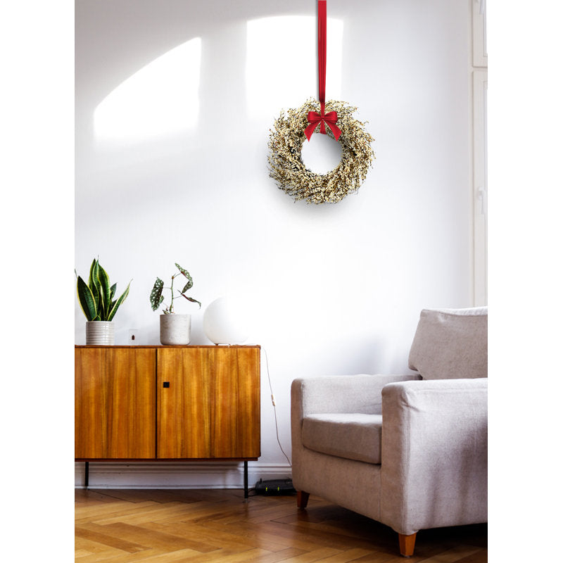 24" Christmas Wreath as a festive door display