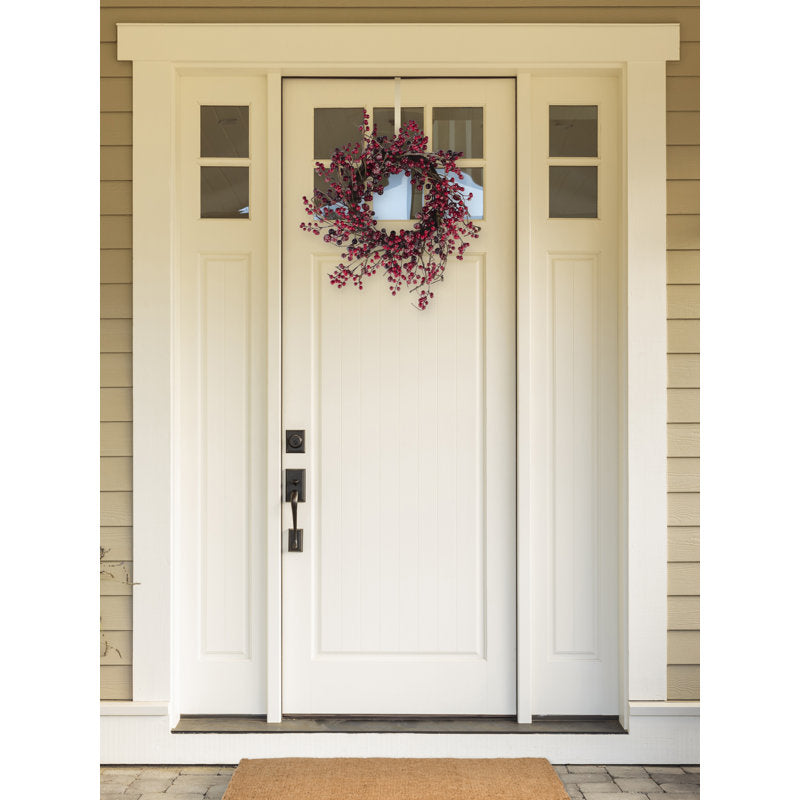 Faux Berry Rattan 16.5'' Wreath