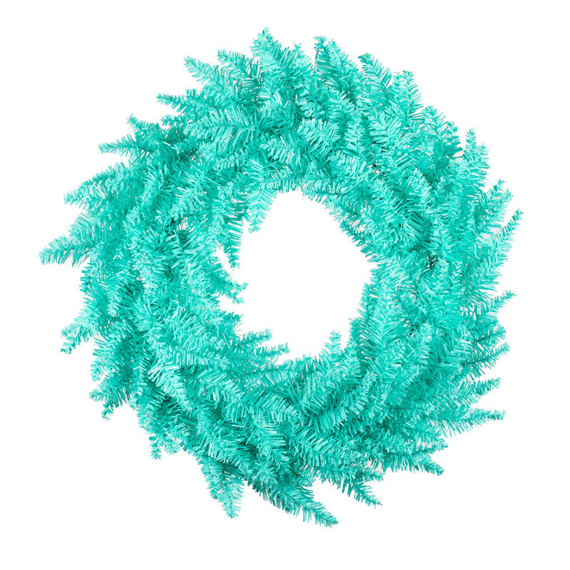 24" Artificial Fir Christmas Wreath as a festive door display