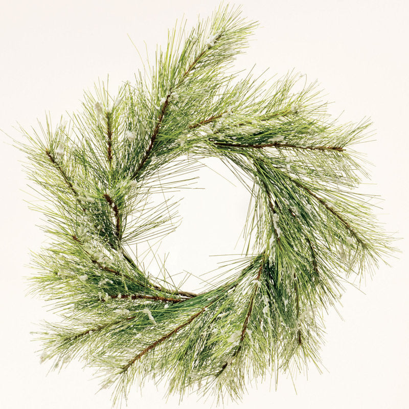 Artificial Fir Christmas Wreath hanging on a front door