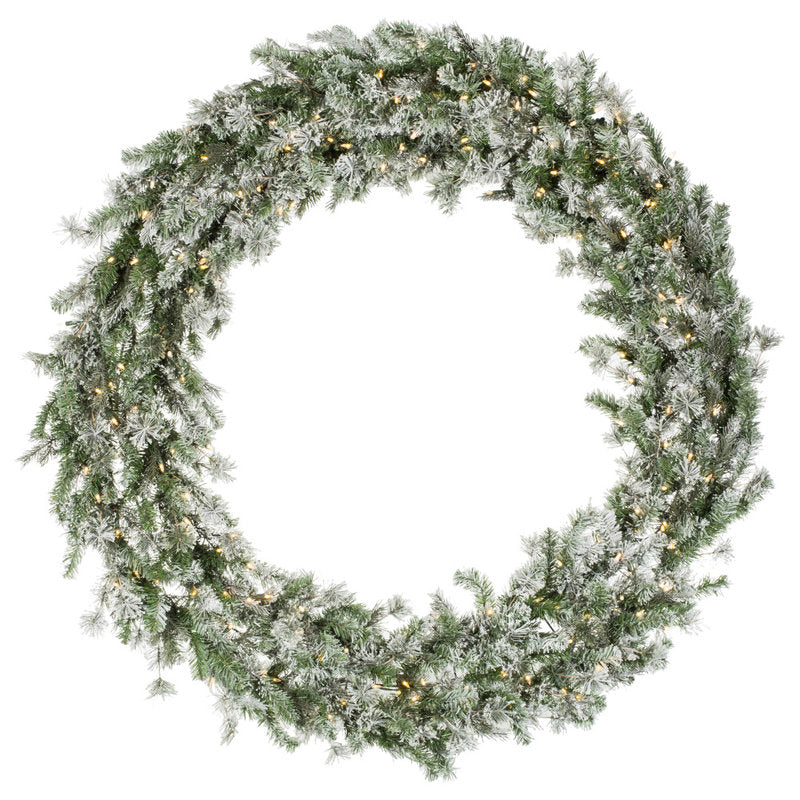 60" pre-lit pine Christmas wreath