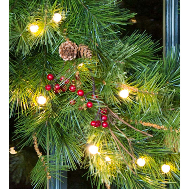 26" Christmas Wreath displayed on a front door