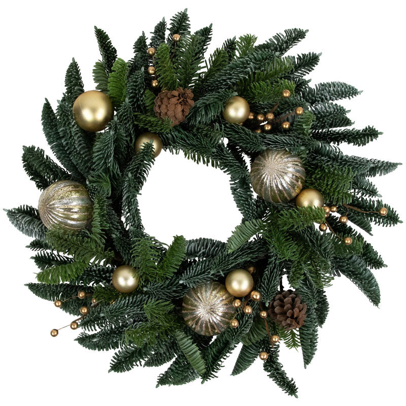 22" pine Christmas wreath