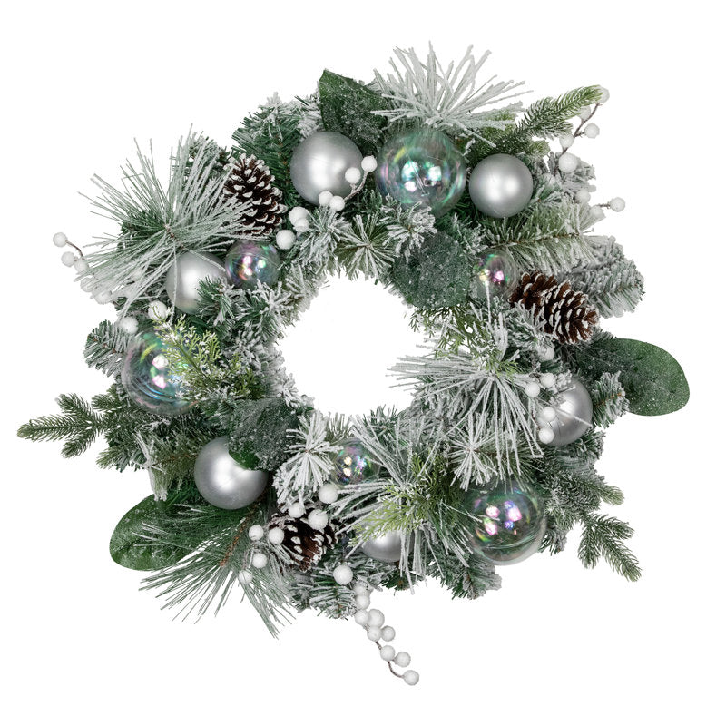 24" pine Christmas wreath