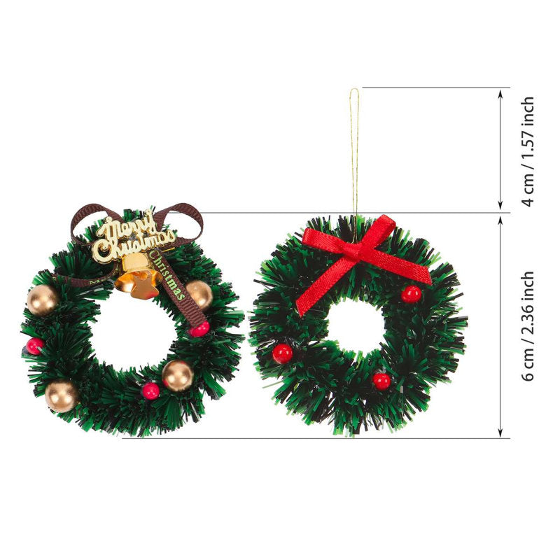30" Pre-Lit Artificial Christmas Wreath hung on a wooden door