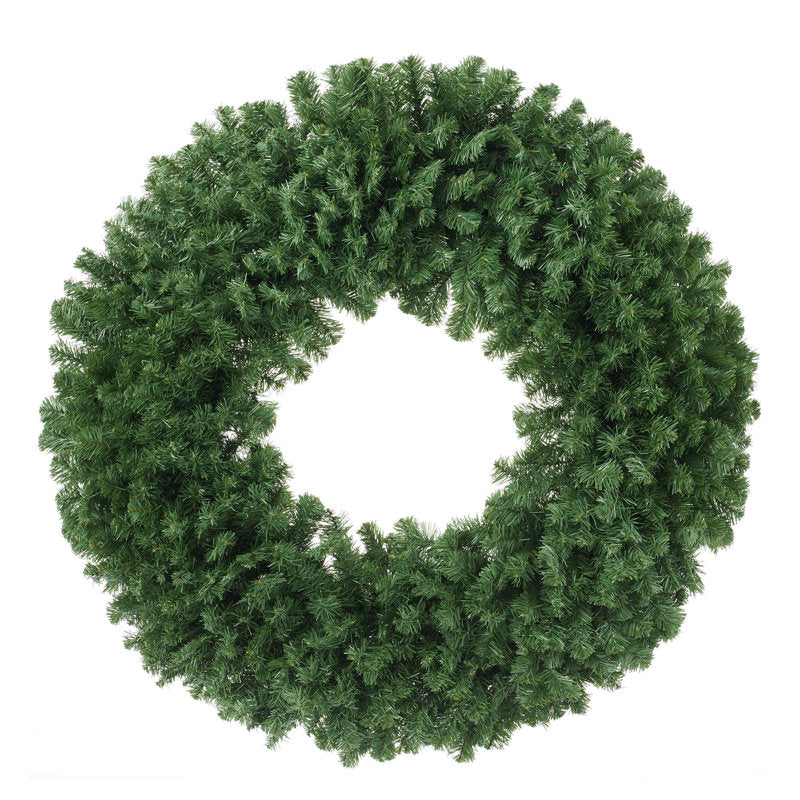 Artificial Christmas Wreath hanging on a front door