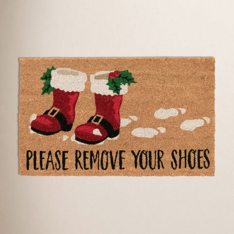 Fayetta Non-Slip No Pattern Christmas Doormat