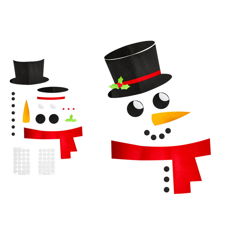 Felt Snowman Door & Window Decoration Set