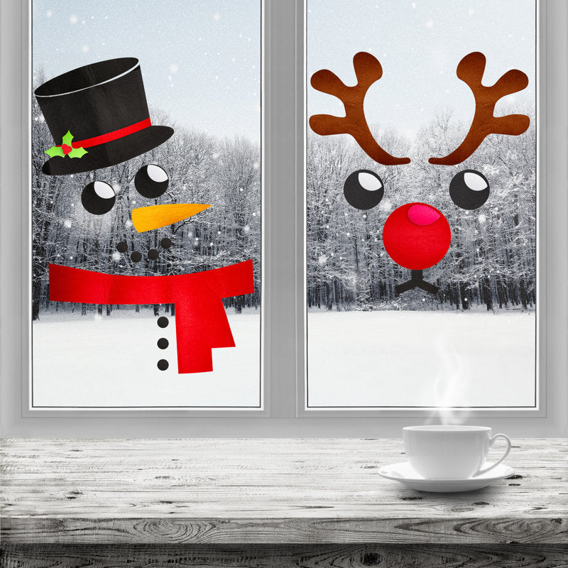 Felt Snowman Door & Window Decoration Set