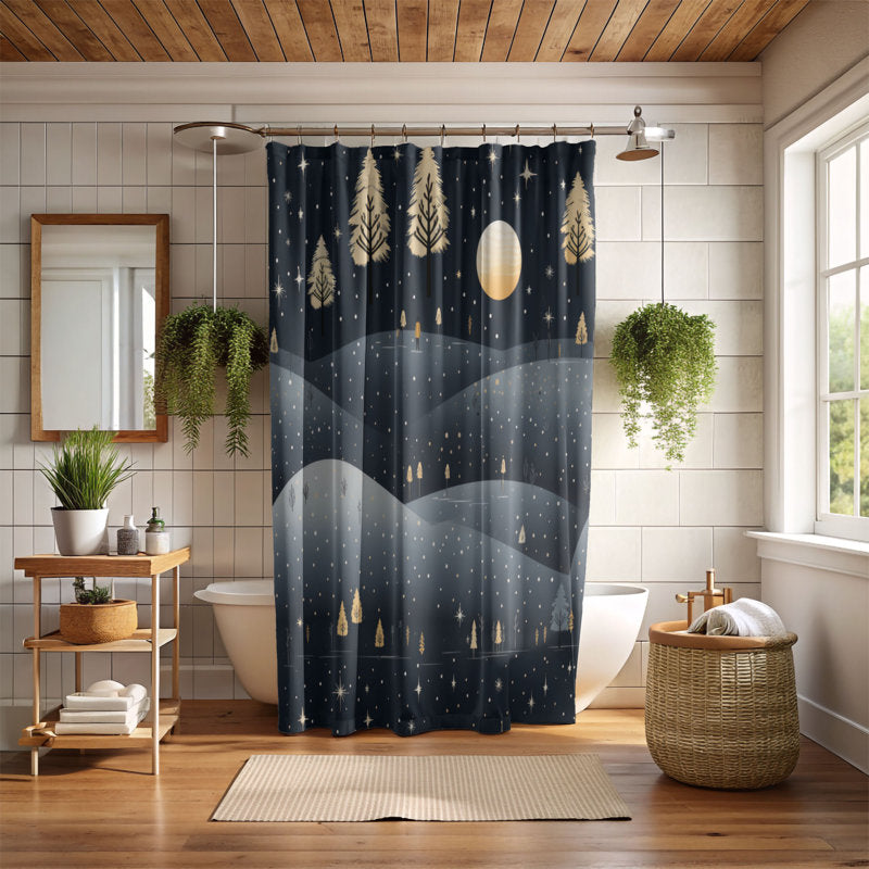 Festive Eve - Premium Shower Curtain