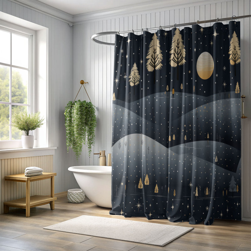 Festive Eve - Premium Shower Curtain