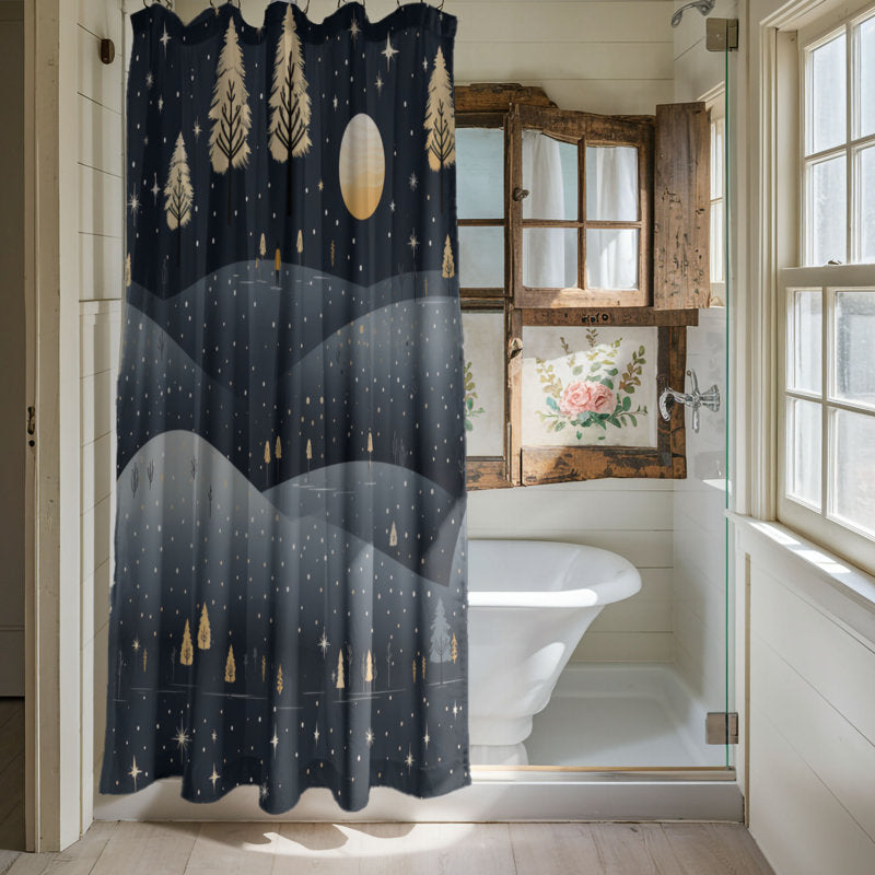 Festive Eve - Premium Shower Curtain