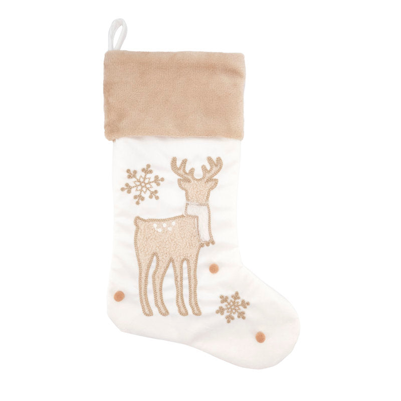 Festive Whimsy Reindeer Stocking