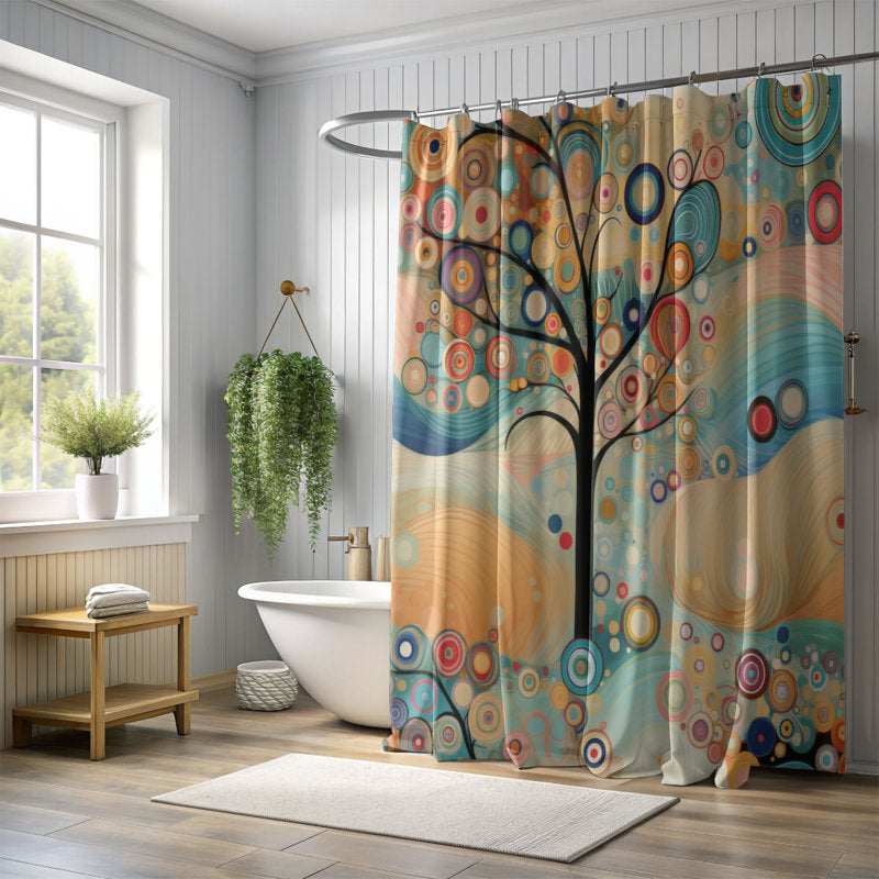 Festooned Tree - Premium Shower Curtain