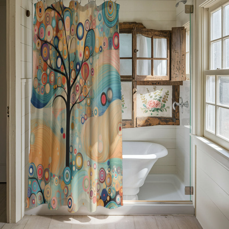 Festooned Tree - Premium Shower Curtain