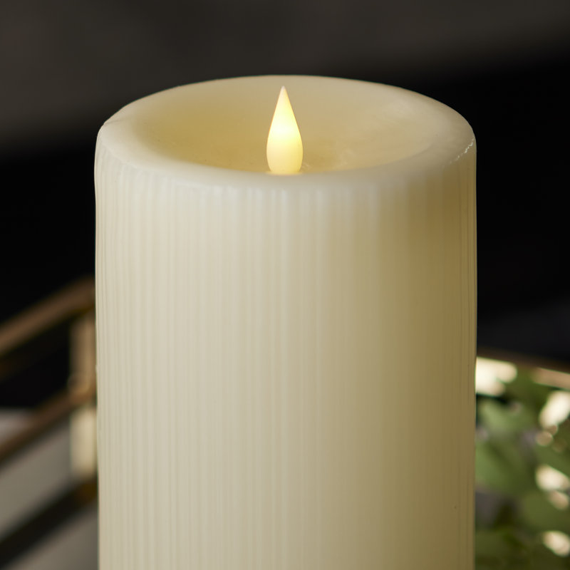 Fine Ribbed Motion Flameless Candle