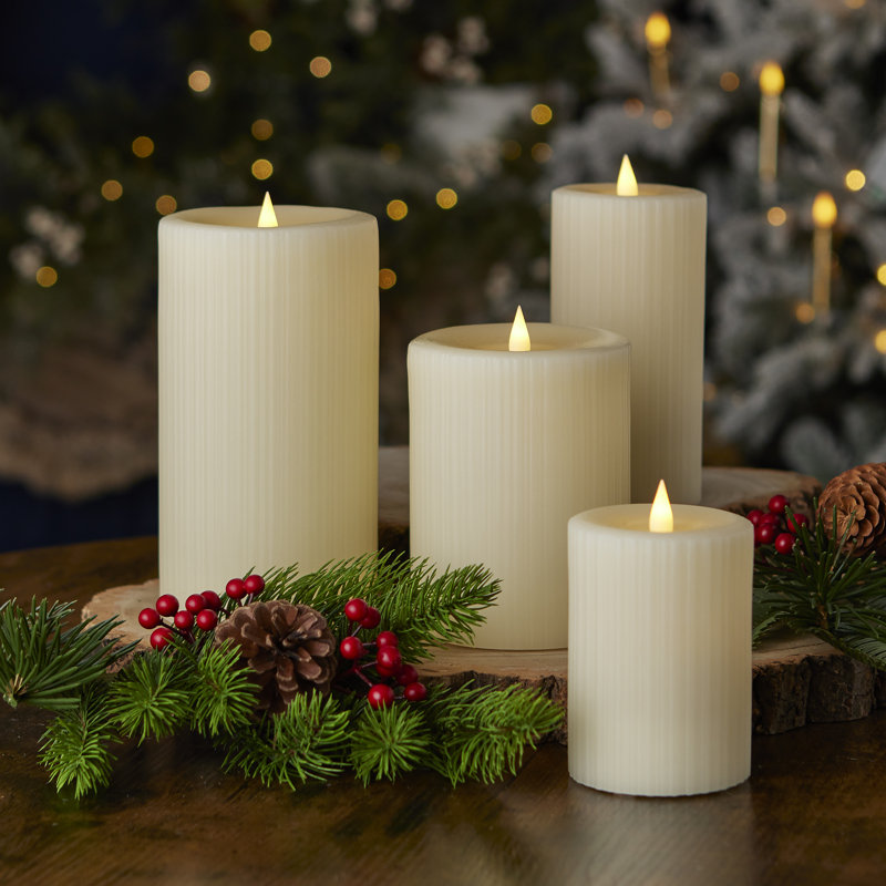 Fine Ribbed Motion Flameless Candle