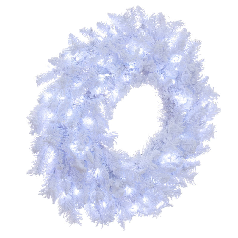 Christmas Wreath hanging on a front door