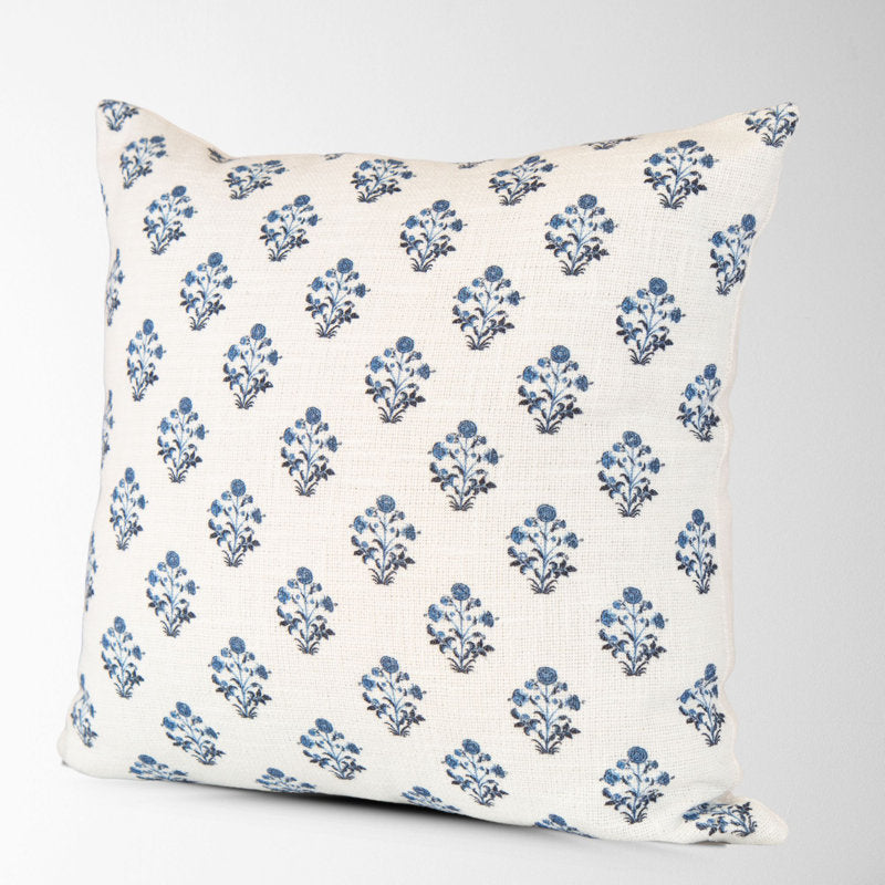 Floral Cotton Pillow Cover