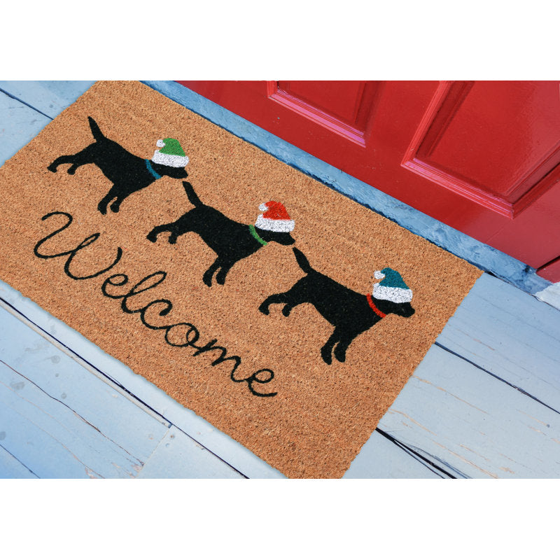 Fluellen Non-Slip No Pattern Christmas Doormat