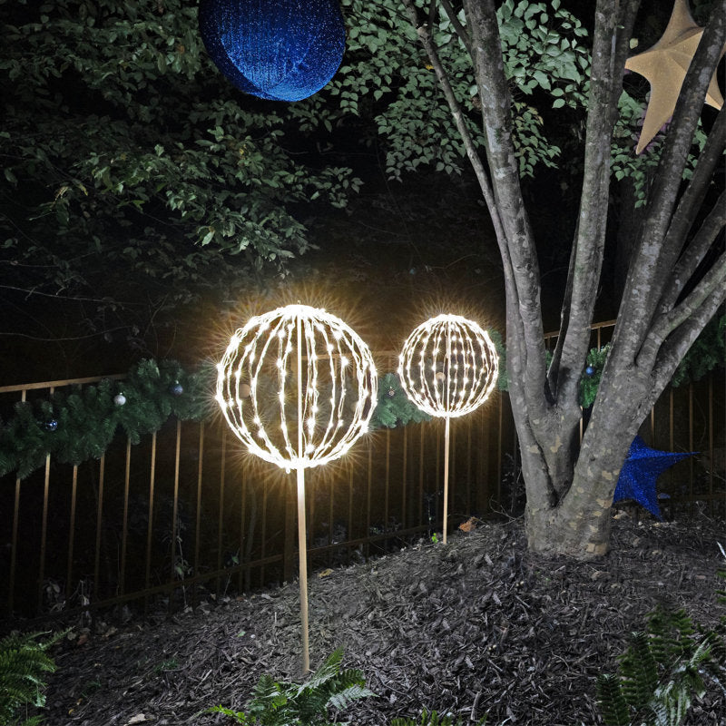 Fold-Flat LED Metal Sphere Light