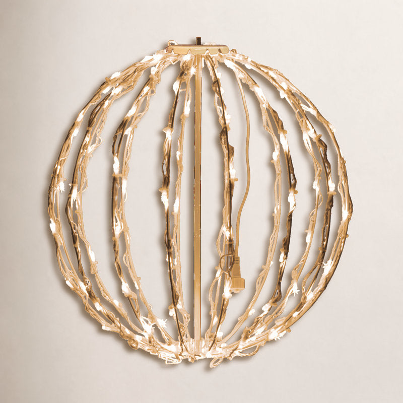 Fold-Flat LED Metal Sphere Light