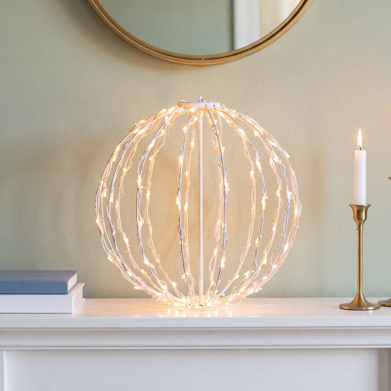 Fold-Flat LED Metal Sphere Light