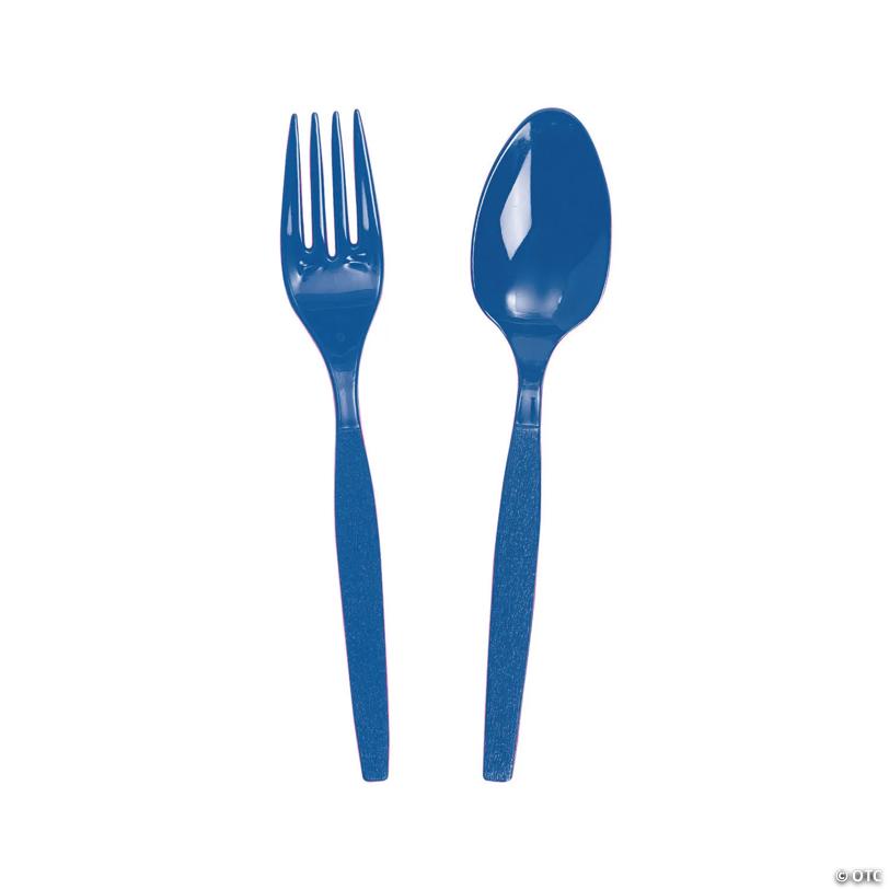 Fork & Spoon Plastic Cutlery Sets - 16 Ct. | USA Decoration®